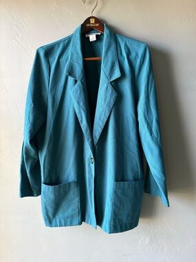 Briggs Teal Blazer ~ Size 14